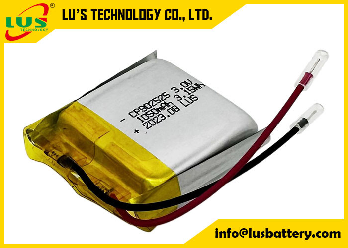 CP902525 Lithium-Mangandioxid 3V Taschenbatterie 3,0v 1050mah CP1002525 Nicht wiederaufladbare dünne Batterien