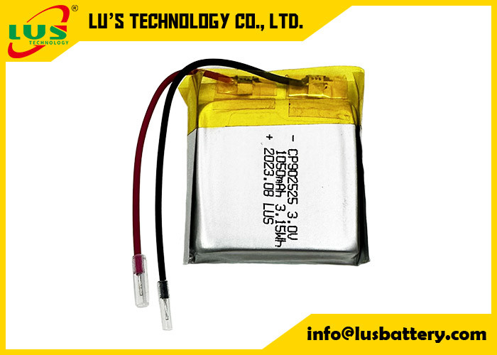 CP902525 Lithium-Mangandioxid 3V Taschenbatterie 3,0v 1050mah CP1002525 Nicht wiederaufladbare dünne Batterien