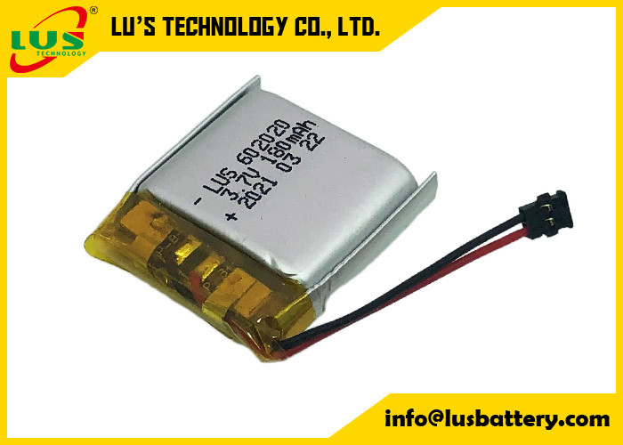 3.7V 180mAh Lipo-Polymer Wiederaufladbare Lithium-Ionen-Polymer-Batterie LP602020 062020 180mAh 3.7V Li-Polymer-Batterie