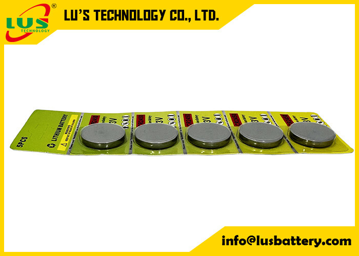 CR2450 Lithiumbatterie 3v ECR2450 Batterien für ESL Lithium-Münzenzellenbatterie CR2450 in Zellkarte (5 PCs Pack)