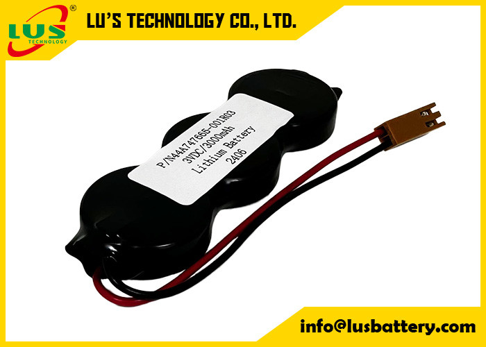 P/N44A747665-001R03 3VDC 3000mah Lithiumbatterie CR2477-3P Münzzzellbatteriepaket OEM