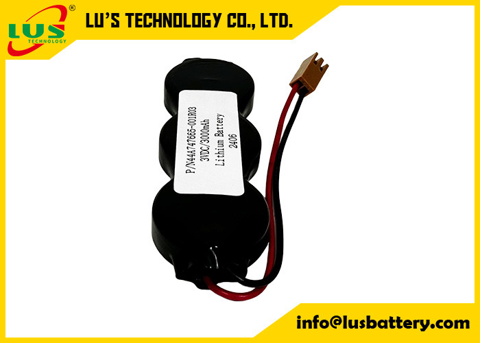 P/N44A747665-001R03 3VDC 3000mah Lithiumbatterie CR2477-3P Münzzzellbatteriepaket OEM