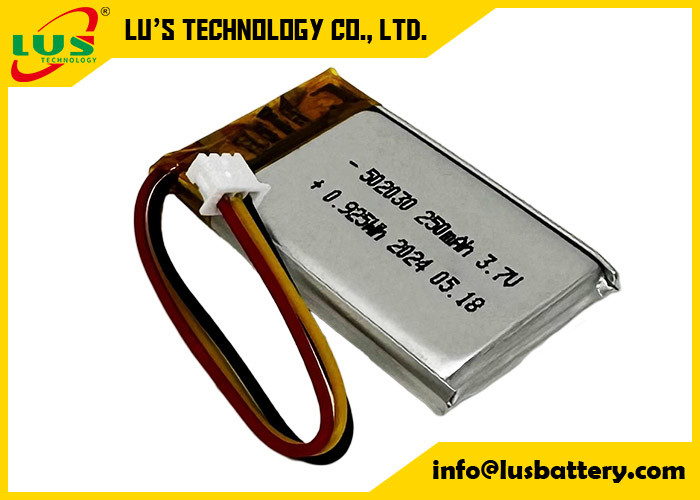 250mAh Lithium-Polymer-Batterie LP502030 3,7V Li-Polymer-Batterie LP502030 3,7V OEM