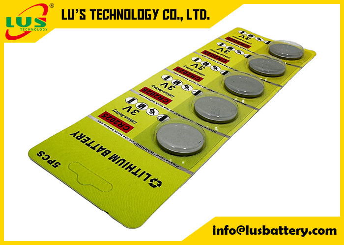 3V Lithium-Münzenzellen-Batterien CR2025 Fernbatterien 5-pack IEC-CR2025 Lithium-Batterie