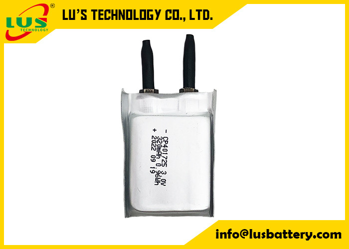 CP401725 Einweg-Li-MnO2 Taschenbatterie 3,0 V Ultra-dünne LiMno2 Soft Batteriepass CB
