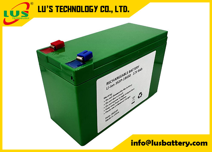 12V 8Ah wiederaufladbare Batterie für Solar-/Windenergie Lithium-Ionen-Batterien Pack 12 Volt 8ah