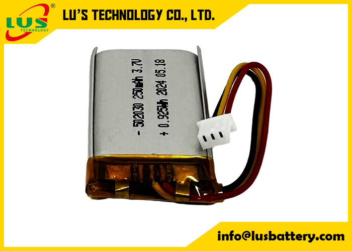 3.7V wiederaufladbare Batterie 502030 Li Polymer Batterie LP502030 3.7V 250mAh dünne wiederaufladbare Zelle