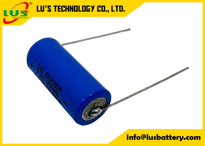 ER14335M 3.6v 2/3AA 1200mAh Lisocl2-Batterie mit achsialen Blei-Lithiumbatterie mit hohem Abfluss ER14335M