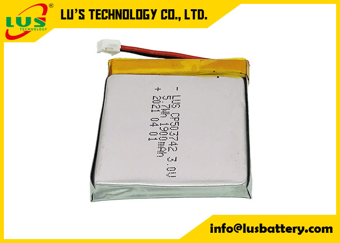 CP503742 3V 1900mAh Spezialisierte Dünnzell-Lithiumbatterie 3 Volt Flach-Lithiumbatterie 3V CP503742