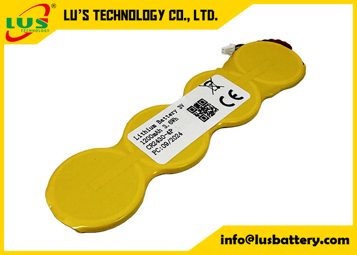 Lithiumbatterien kleiner Größe 1200mah 3,0 Volt Lithiumbatterien mit Knopfzelle CR2430 1S4P