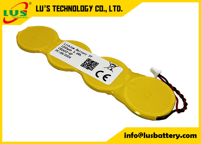 Lithiumbatterien kleiner Größe 1200mah 3,0 Volt Lithiumbatterien mit Knopfzelle CR2430 1S4P