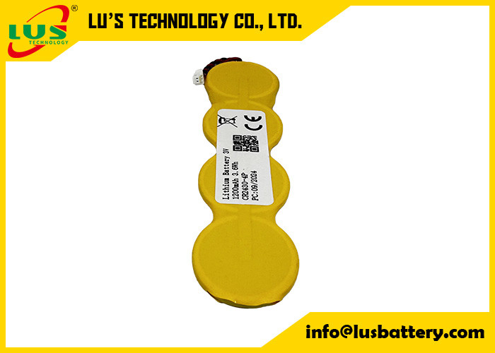 Lithiumbatterien kleiner Größe 1200mah 3,0 Volt Lithiumbatterien mit Knopfzelle CR2430 1S4P