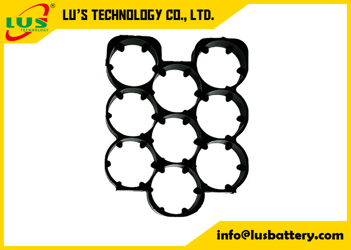 3 x 3 Zell-Spacer 18650 Lithium-Batteriehalter Kunststoff-Sechseckenzellhalter 18650 3 * 3 Abstandshalter