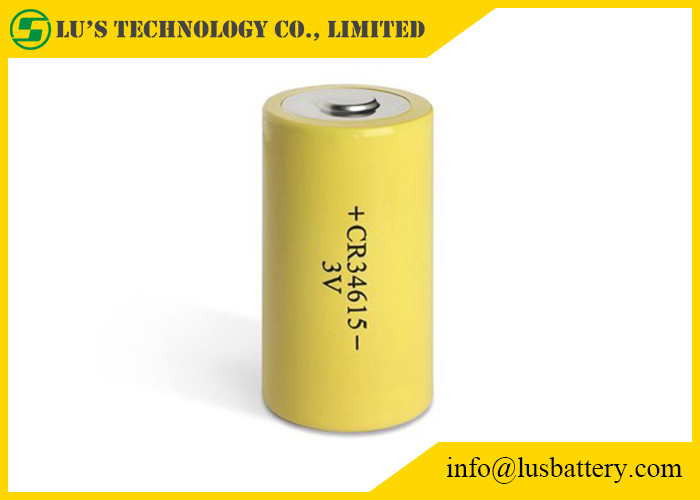 Energie-Art d-Größen-Zylinder-Form CR34615 3V 12ah Primärlithium-batterie-3.0v 12000mah CR34615 Li-MnO