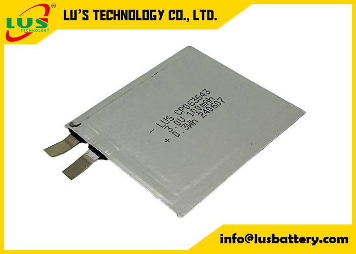 CP063643 3,0 Volt 100mAh Kleine Lithiumbatterie 3V CP063643 Ultraschmale Batterie für IoT/RFID