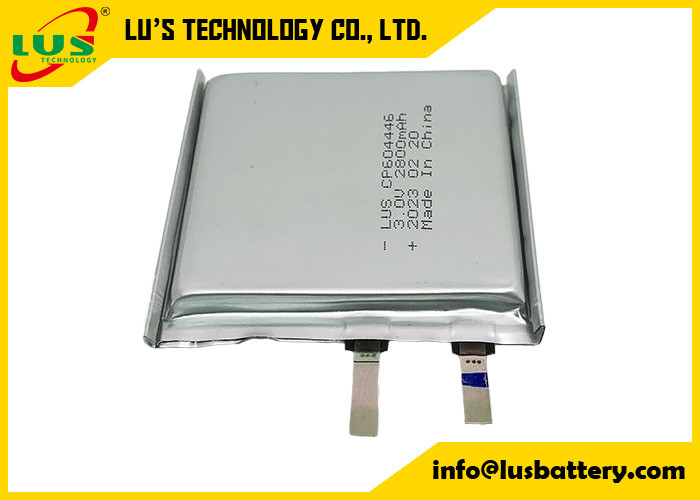 Cp604446 Limno2 Taschenzelle 3,0 Volt 2800mah Lithiumbatterie Cp604446 Primärzellenbatterie