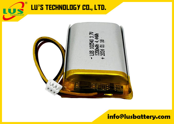 Lipolymerbatterie 4,44Wh 3,7 V Lipo-Batterien 1200mAh LP102540 Lithiumbatterie 3,7Volt Batteriezelle
