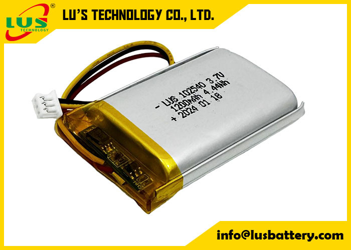 Lipolymerbatterie 4,44Wh 3,7 V Lipo-Batterien 1200mAh LP102540 Lithiumbatterie 3,7Volt Batteriezelle