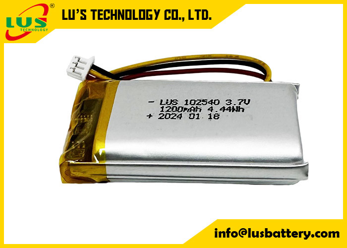Lipolymerbatterie 4,44Wh 3,7 V Lipo-Batterien 1200mAh LP102540 Lithiumbatterie 3,7Volt Batteriezelle