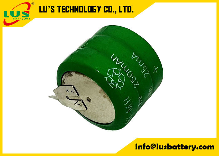 NiMH-Batterie 250H 1,2V 250mAh Knopfzelle wiederaufladbare NIMH-Batterie 3.6V NIMH-Batterie
