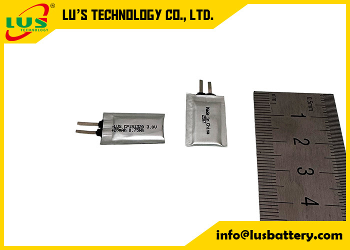 Ultra Thin Cell Batterie 3,0 V 25mAh Cp151320 Primär Lithiumbatterie CP151220 Limno2-Batterie