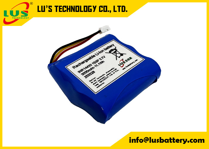INR14430 3,7V 3000mAh Lithium-Ionen-Akku 1S3P wiederaufladbarer Li-Ion-Akkupack kundenspezifisch