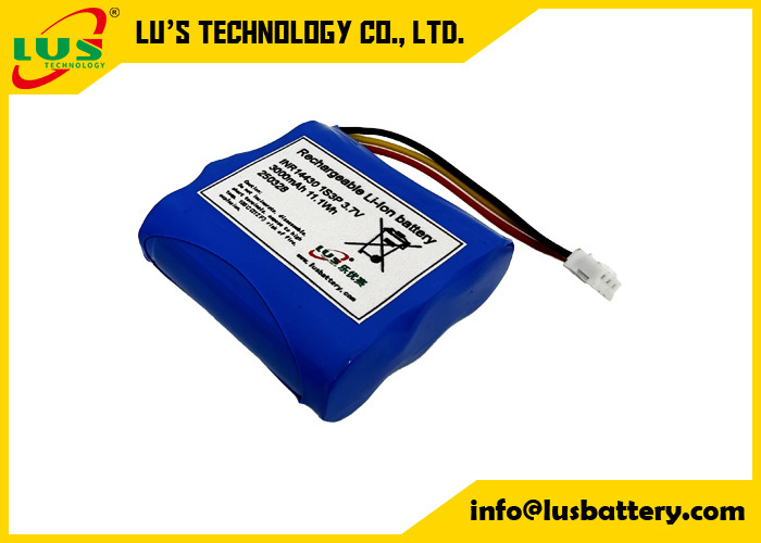 3,7V 3000mAh Akku 14430 1S3P Lithium-Ionen-Akkupack 3,6 Volt Akku OEM