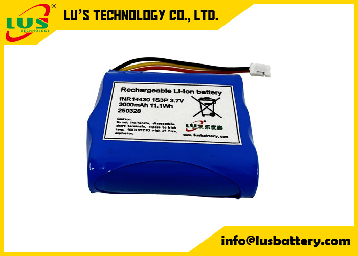 3,7V 3000mAh Akku 14430 1S3P Lithium-Ionen-Akkupack 3,6 Volt Akku OEM