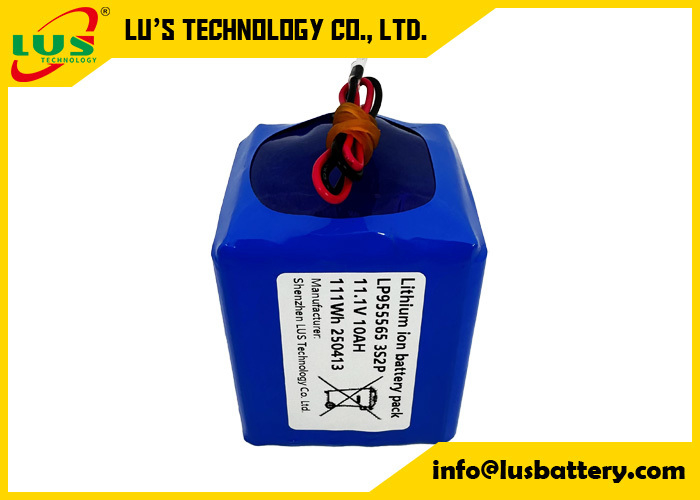 Lithium-Polymer-Batterie 3,7 V 5000 mAh LP955565 3S2P LiPo-Akkupack 11 Volt 10 Ah Batterie
