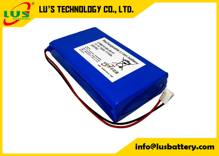 3.7V 10000mAh Lithium-Polymer-Batterie LP8870129 kundenspezifisch 3S1P Lipo-Batterie 11,1volt 10AH