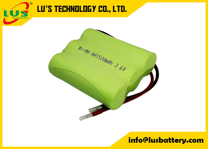 3.6volt 1500mah wiederaufladbare Batterie AA Größe NIMH Batteriepack 3.6V angepasst