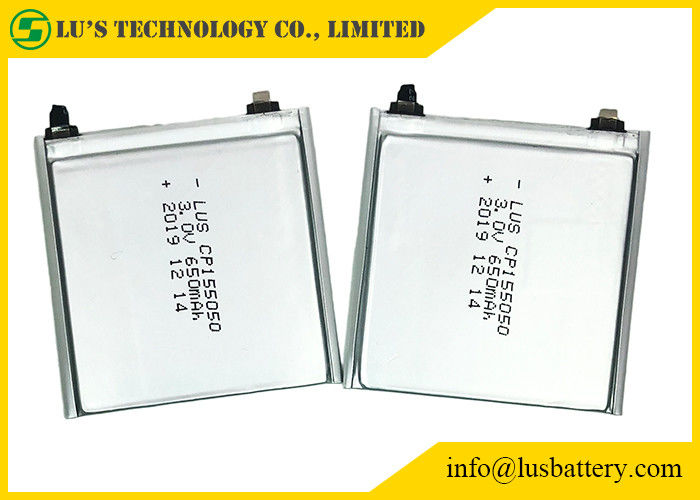 HRL, das flexible Lithium-Batterie CP155050 3V 650mah für Umbauten beschichtet