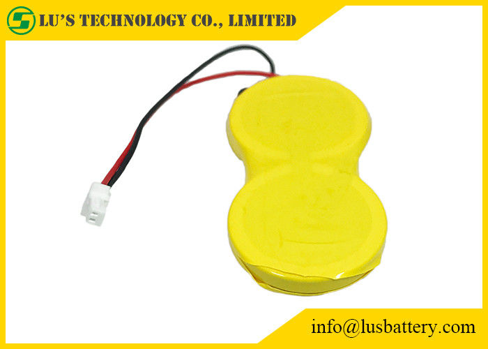 CR2450-2P Knopf-Lithium-Münzen-Zelle 1200mah 3.0v mit Verbindungsstück der Draht-JST