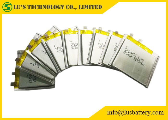 550mah ultra dünne dünne Lithium-Batterie der Batterie-CP224035 3.0V für Warnungssysteme