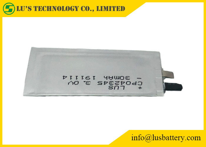 3V 30mAh Primär-Li Battery RFID verdünnen ultra CP042345 UL1642 für Kreditkarte