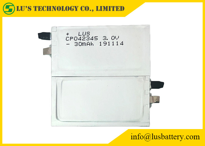 3V 30mAh Primär-Li Battery RFID verdünnen ultra CP042345 UL1642 für Kreditkarte