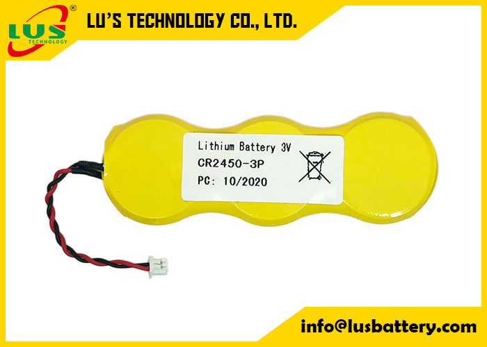 Knopf-Zellbatterie 1800mah 3P CR2450 für elektronische Regal-Aufkleber SES Imagotag