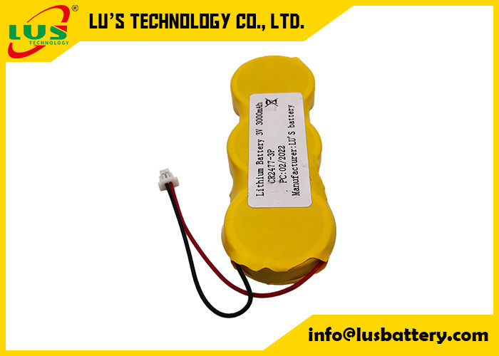 Knopf-Zellbatterie-Satz CR2477 3p 3v 3000mah parallel zu Draht-Verbindungsstücken