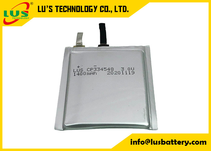 Dünne Batterie-dünne Folienbatterien 3,0 Volt-1400mah Lipo ultra für IOT-Lösungen
