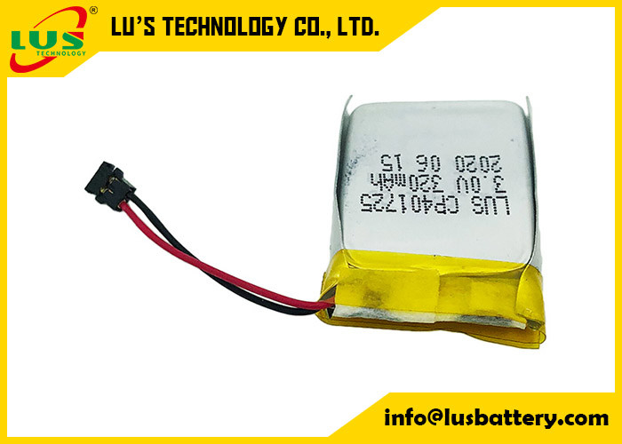 Batterie-Zelle 3V 320mah Limno2 mit Draht-Verbindungsstück für PWB-Montage-Anwendung Smart Card