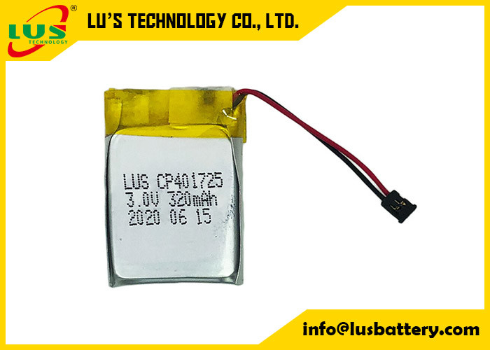 Batterie-Zelle 3V 320mah Limno2 mit Draht-Verbindungsstück für PWB-Montage-Anwendung Smart Card